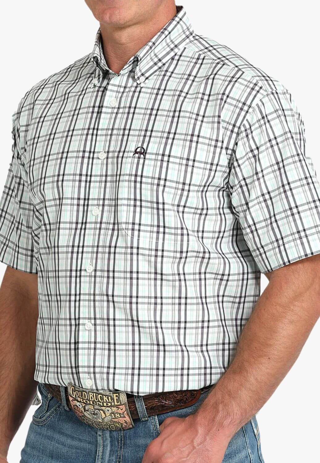 Cinch Mens Western Short Sleeve Shirt