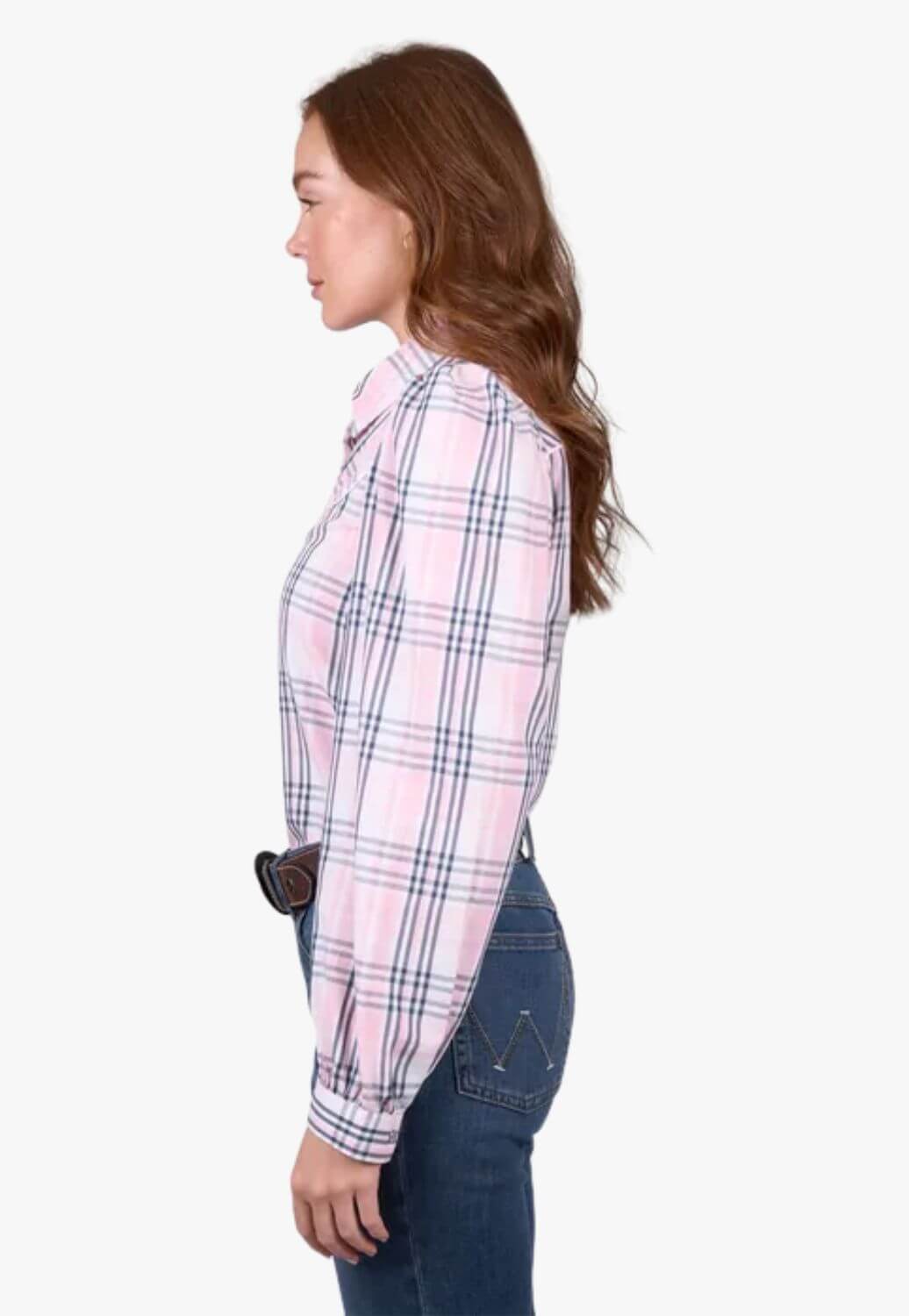 Wrangler Womens Phoebe Check Long Sleeve Shirt
