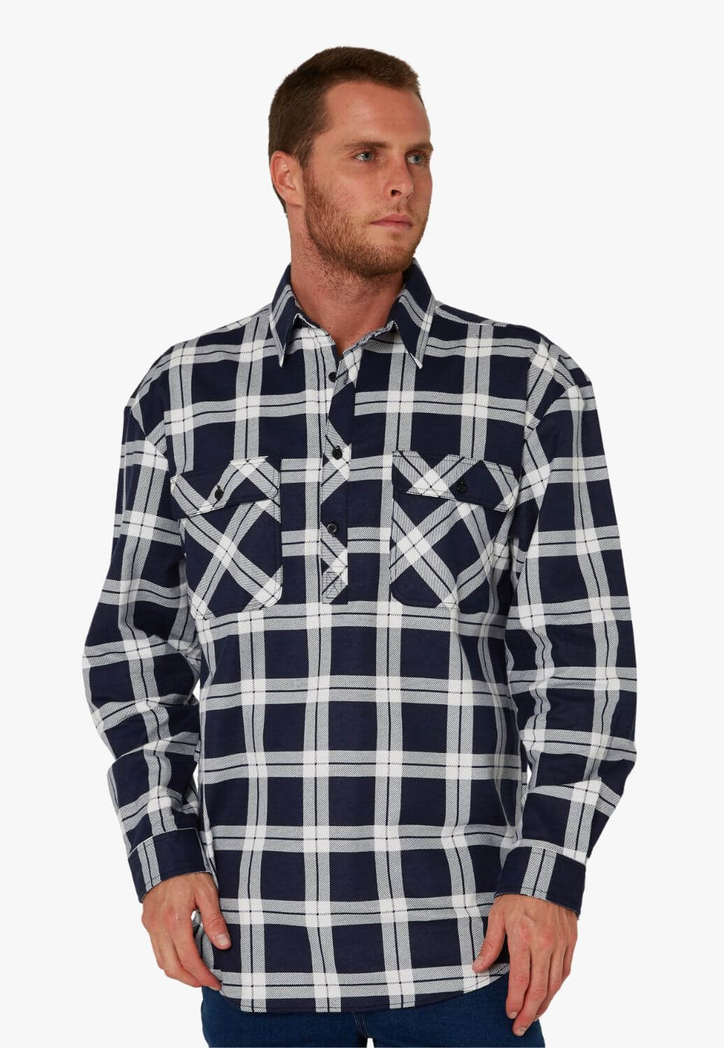 Pilbara Mens Closed Front Flannelette Shirt