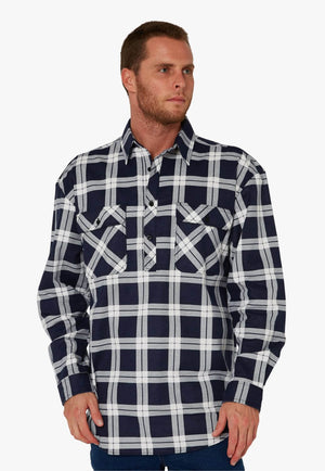 Pilbara Mens Closed Front Flannelette Shirt