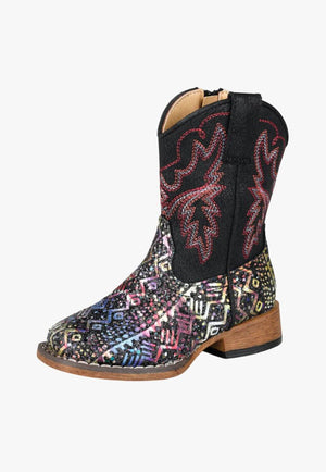 Roper Toddler Glitter Aztec Top Boot