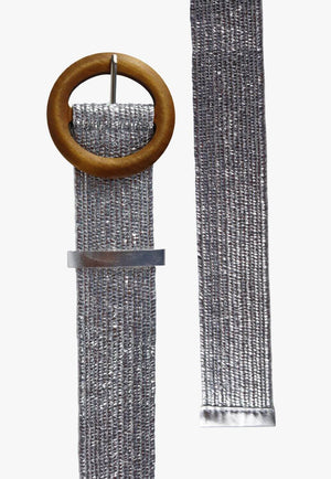 Evie Clare Womens Summer Round Buckle Belt
