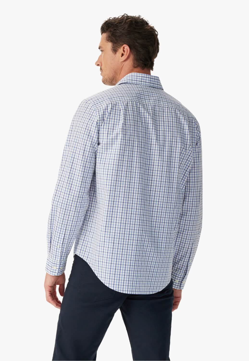 R.M. Williams Mens Newland Poplin Check Shirt