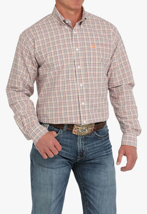 Cinch Mens Plaid Long Sleeve Shirt