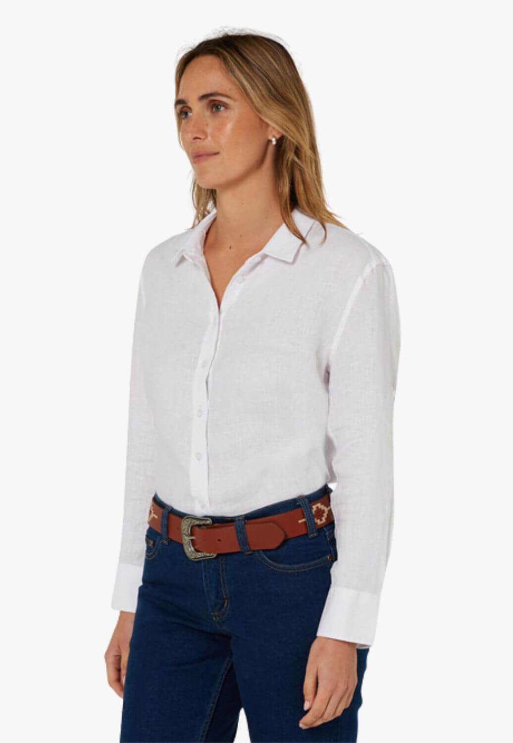 Pilbara Womens Linen Long Sleeve Shirt