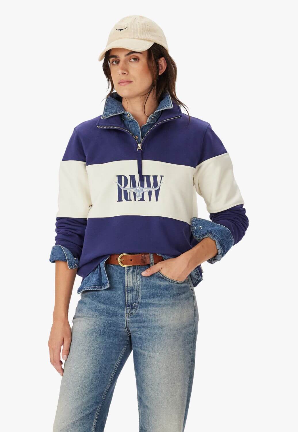 R.M. Williams Womens Trickett Panel Sweatshirt