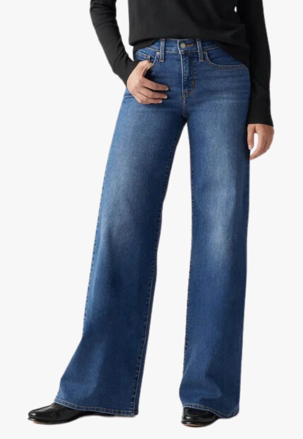 Levis Womens 318 Shaping Wide Leg Jean
