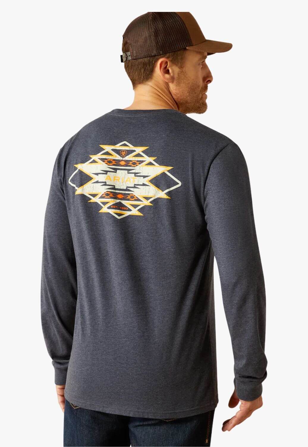Ariat Mens Saltillo Lockup Long Sleeve T-Shirt