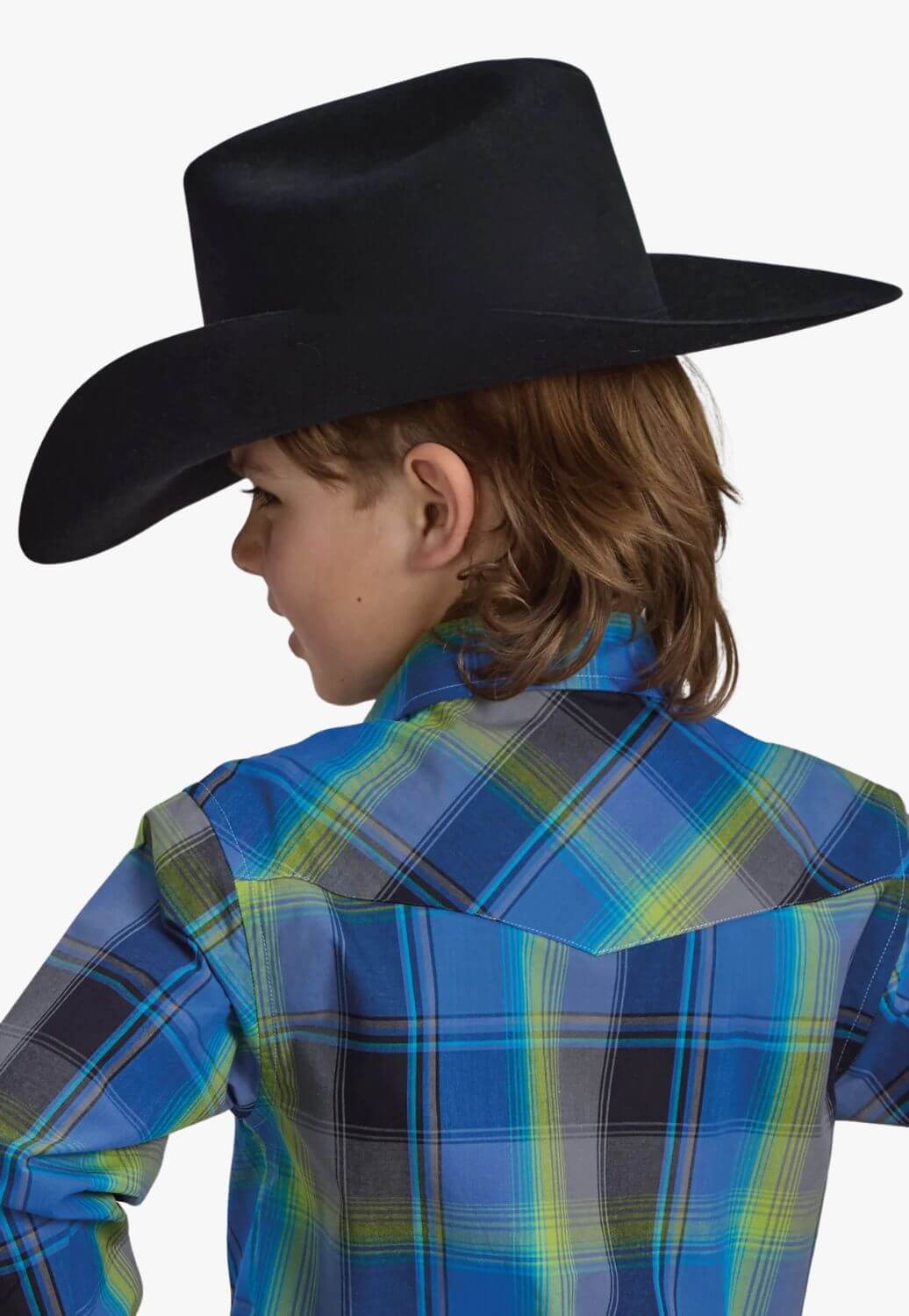 Roper Boys Amarillo Plaid Long Sleeve Shirt