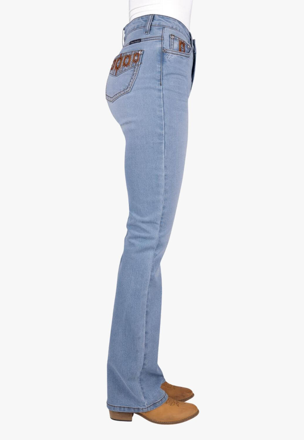 Pure Western Womens Liz Hi Rise Boot Cut Jean