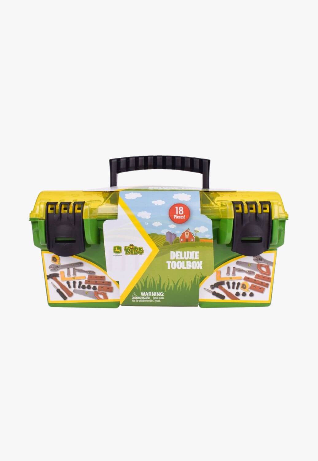 John Deere 18 Piece Deluxe Toolbox with Tools