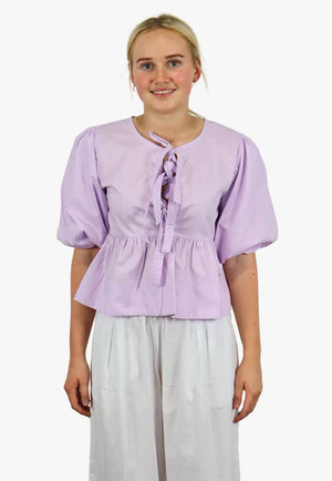 LJC Designs Pia Tie Cotton Top