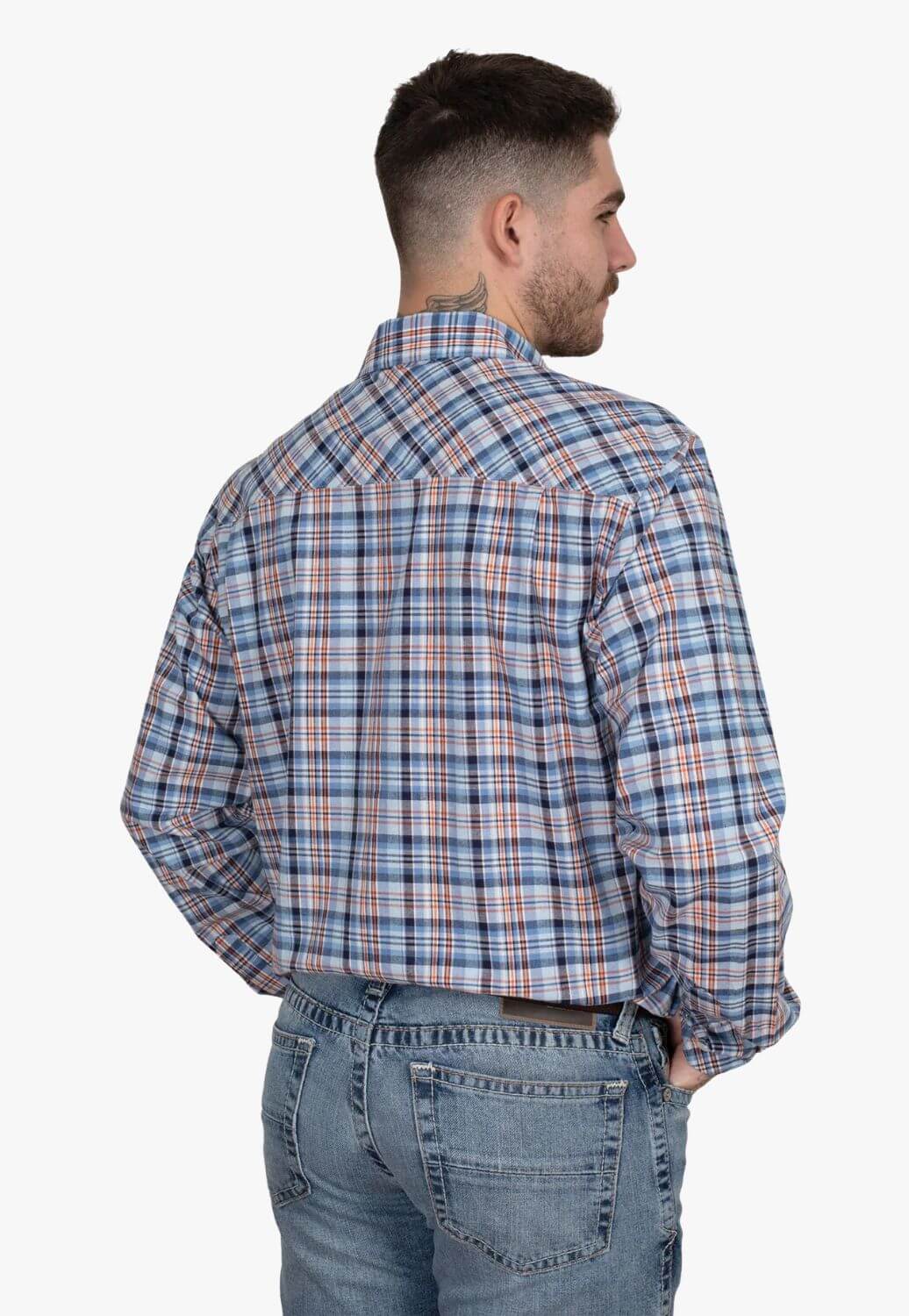 Just Country Mens Austin Plaid Long Sleeve Shirt