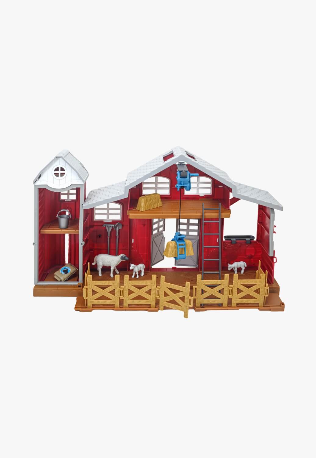 Big Country Toys 38 Piece Dairy Barn Playset