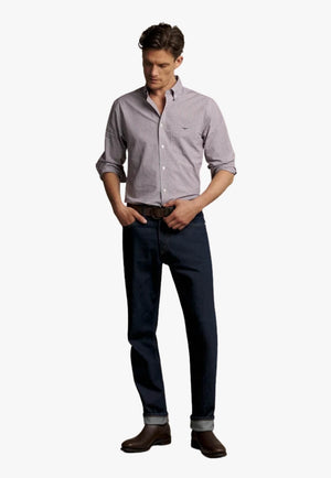 R.M. Williams Mens Whyalla Poplin Long Sleeve Shirt