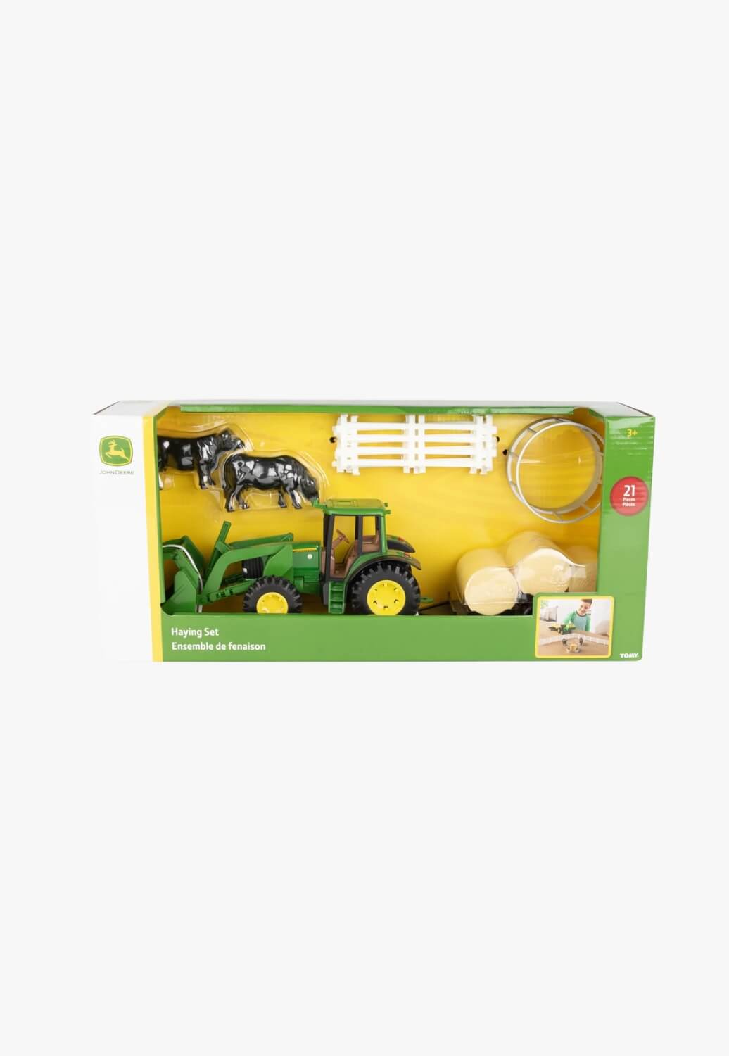 John Deere Hay Farm Set With Tractor