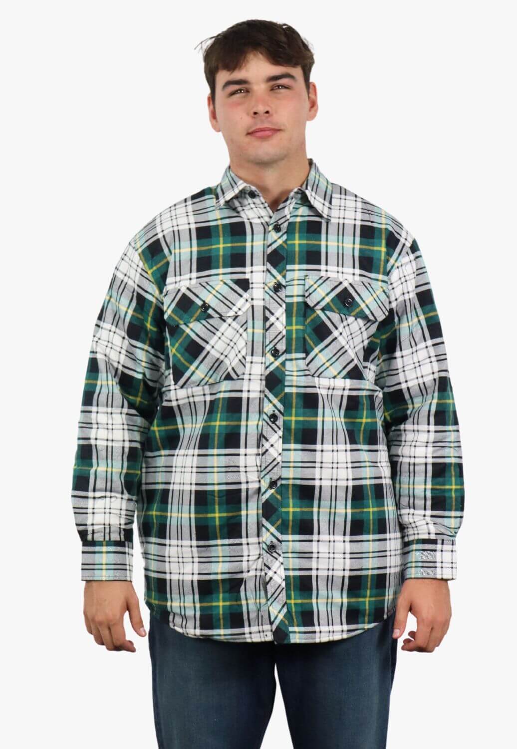 Pilbara Open Front Flannelette Quilted Shirt
