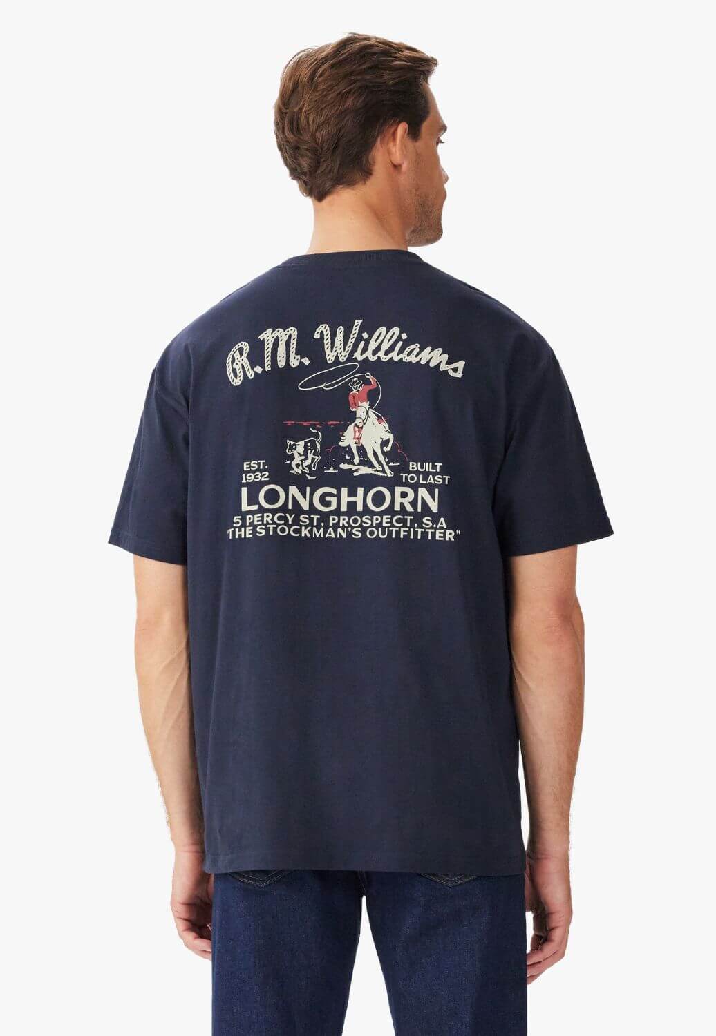 R.M. Williams Mens Longhorn T-Shirt