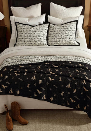 HiEnd Accent Conversation Reversible King Quilt Set