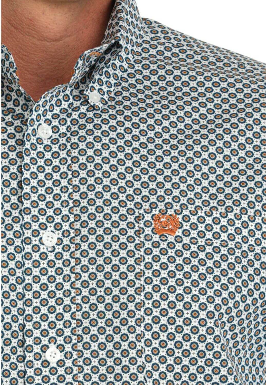 Cinch Mens Geometric Long Sleeve Shirt