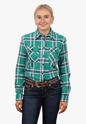 Ritemate Womens Open Front Flannelette Shirt
