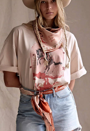 Whitney Spicer Cotton Bandana - Cowboy on Repeat