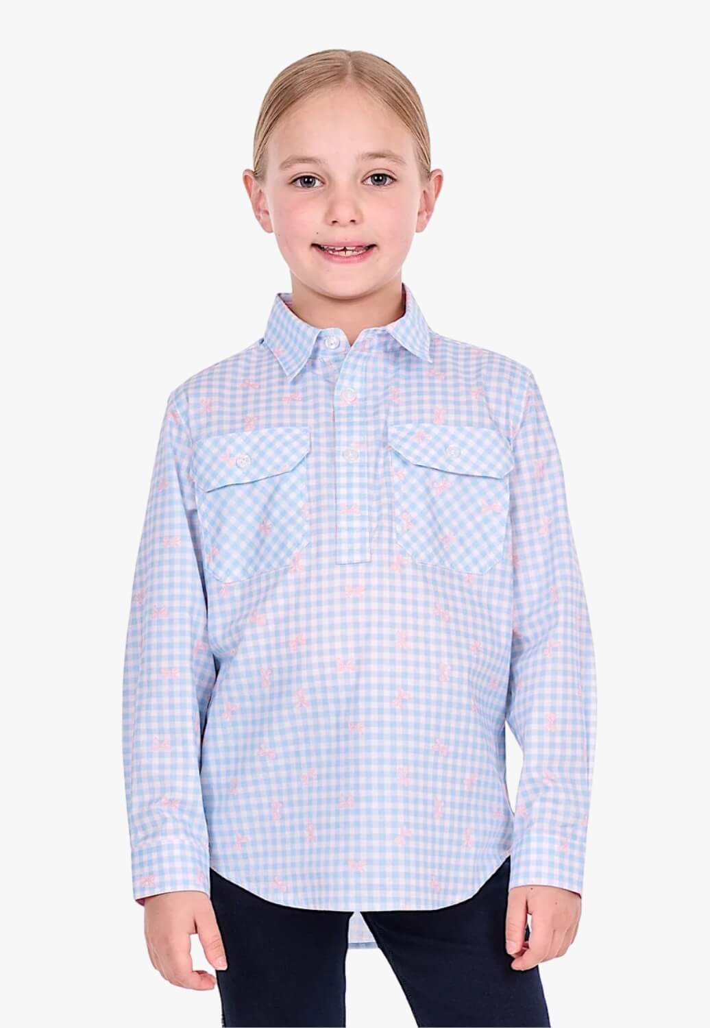 Hard Slog Girls Lilla Long Sleeve Shirt