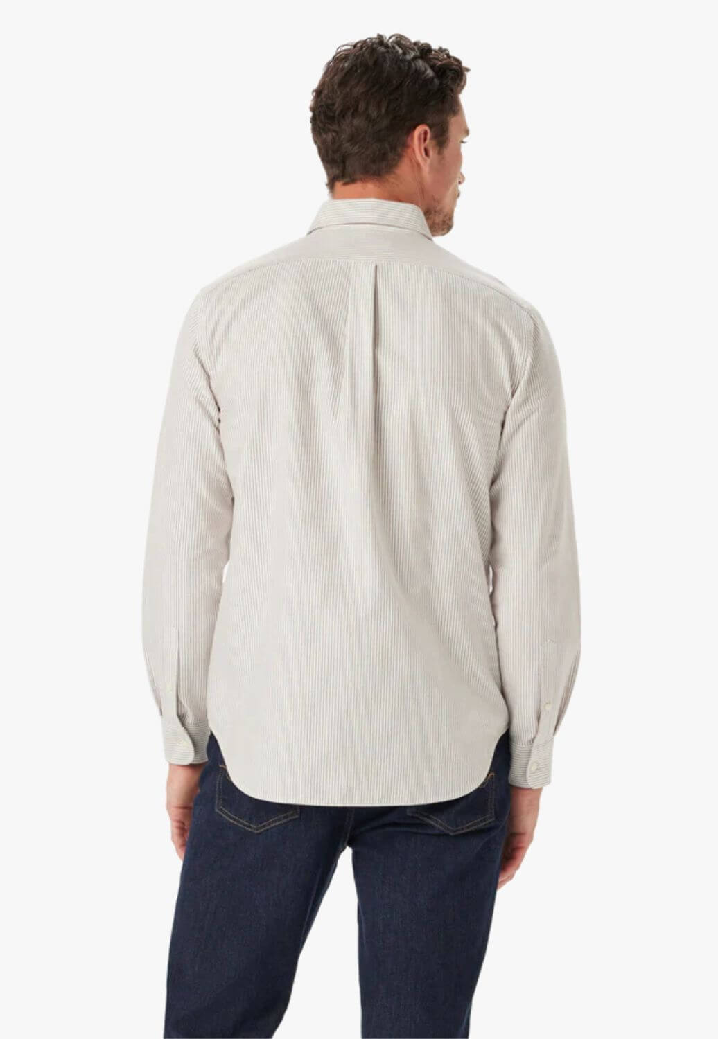 R.M. Williams Mens Regular Oxford Long Sleeve Shirt