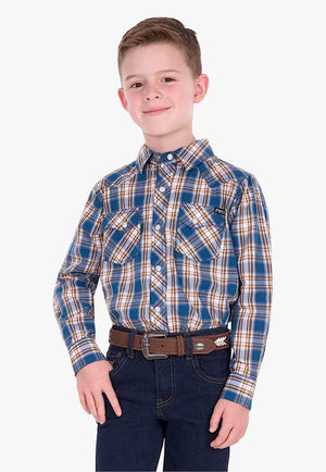 Pure Western Boys Todd Long Sleeve Shirt