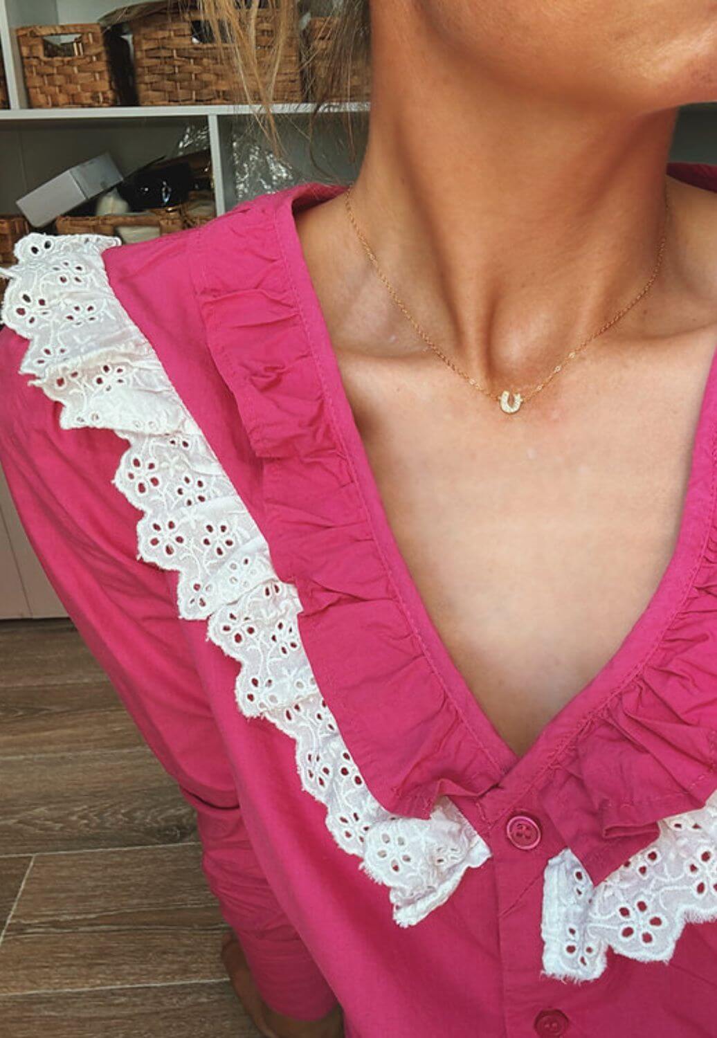 Treasure Chest Co Golden Horseshoe Necklace