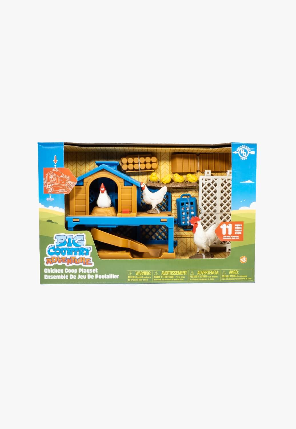 Big Country Toys 11 Piece Chicken Coop Playset