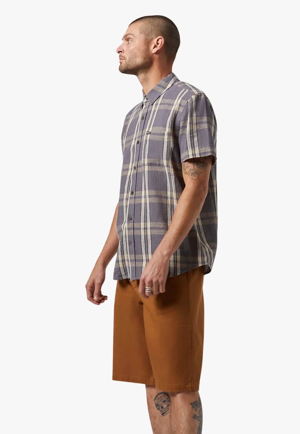 Brixton Mens Charter Linen Shirt