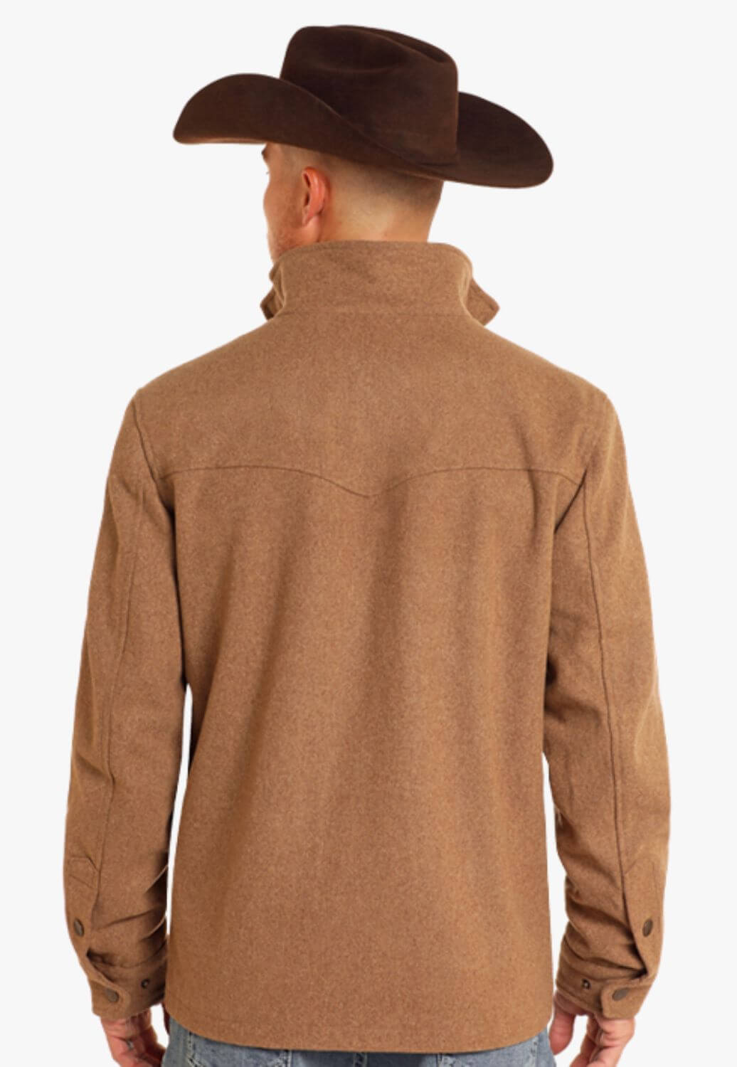 Rock and Roll Mens Heather Wool Coat