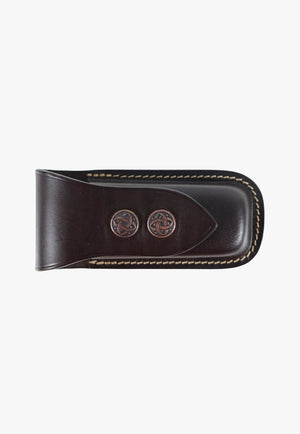 Leather Knife Vertical Press Stud Pouch