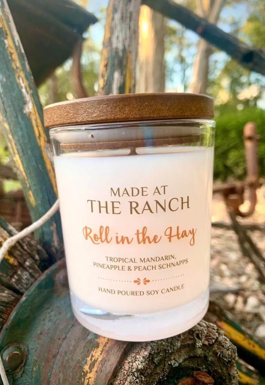 Made at The Ranch Roll In The Hay Candle
