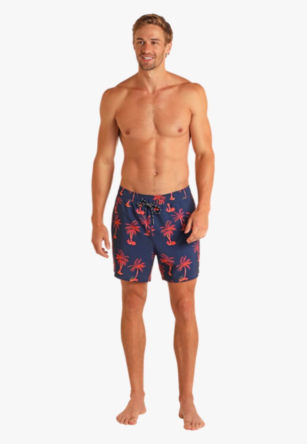 Rock and Roll Mens Royal Palm Swim Volley Shorts