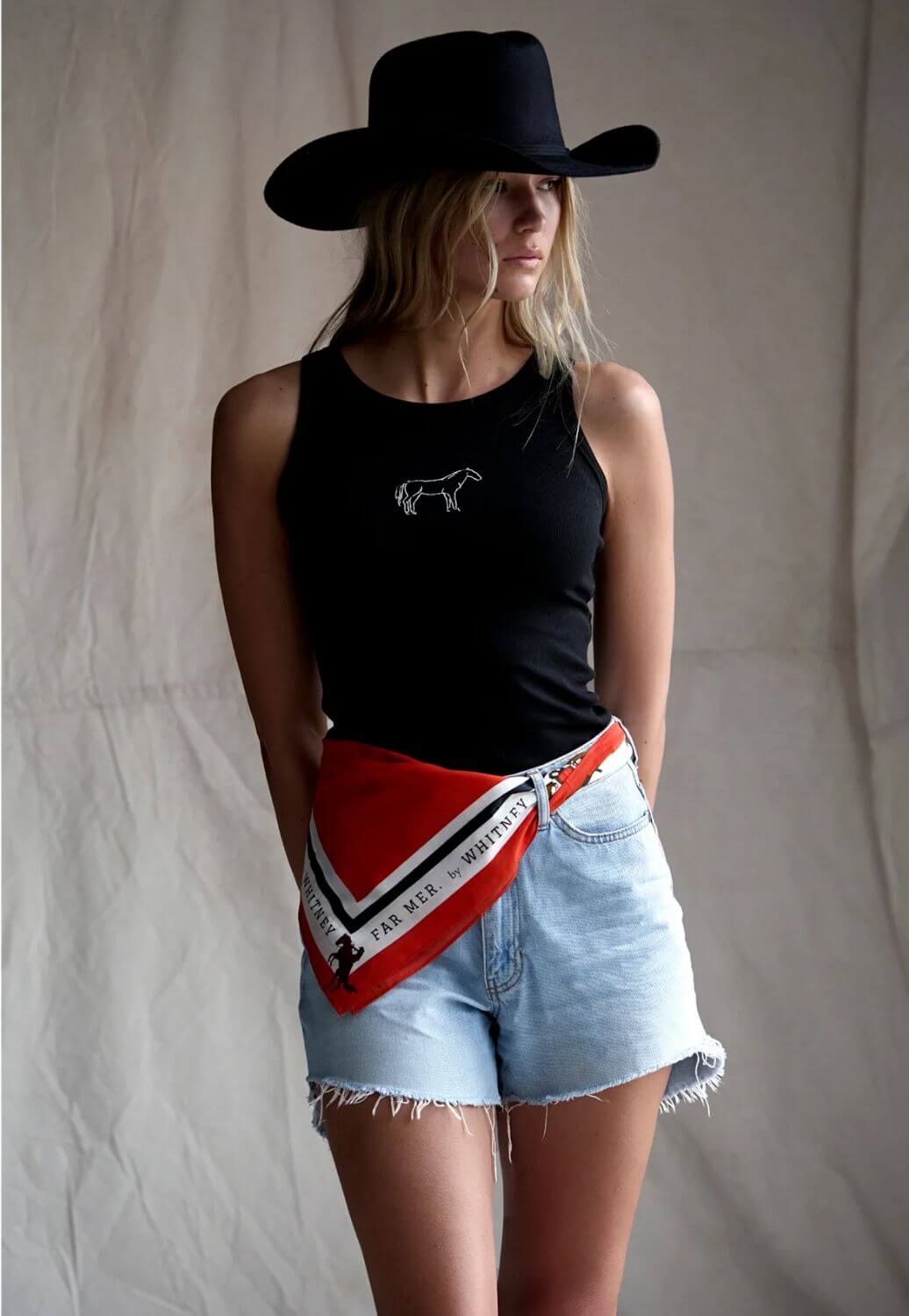 Whitney Spicer Cotton Marlboro Crest Bandana