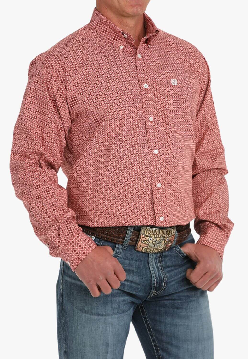 Cinch Mens Medallion Long Sleeve Shirt
