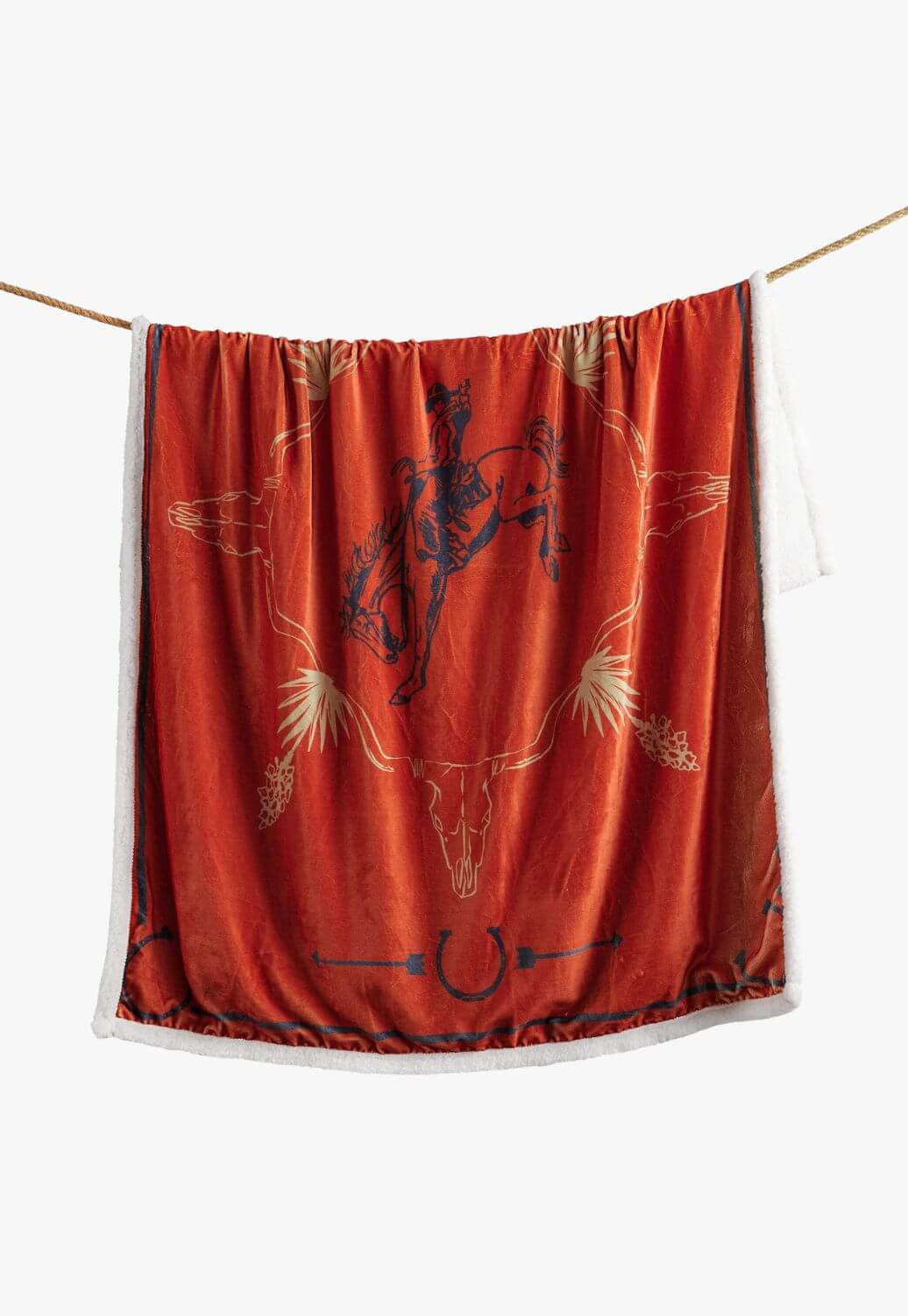 Marfa Campfire Sherpa Throw