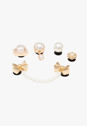 Crocs Pearly Gold 5 Pack Jibbitz