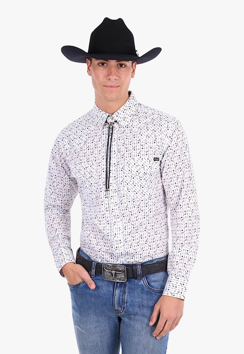 Pure Western Mens Keith Long Sleeve Shirt