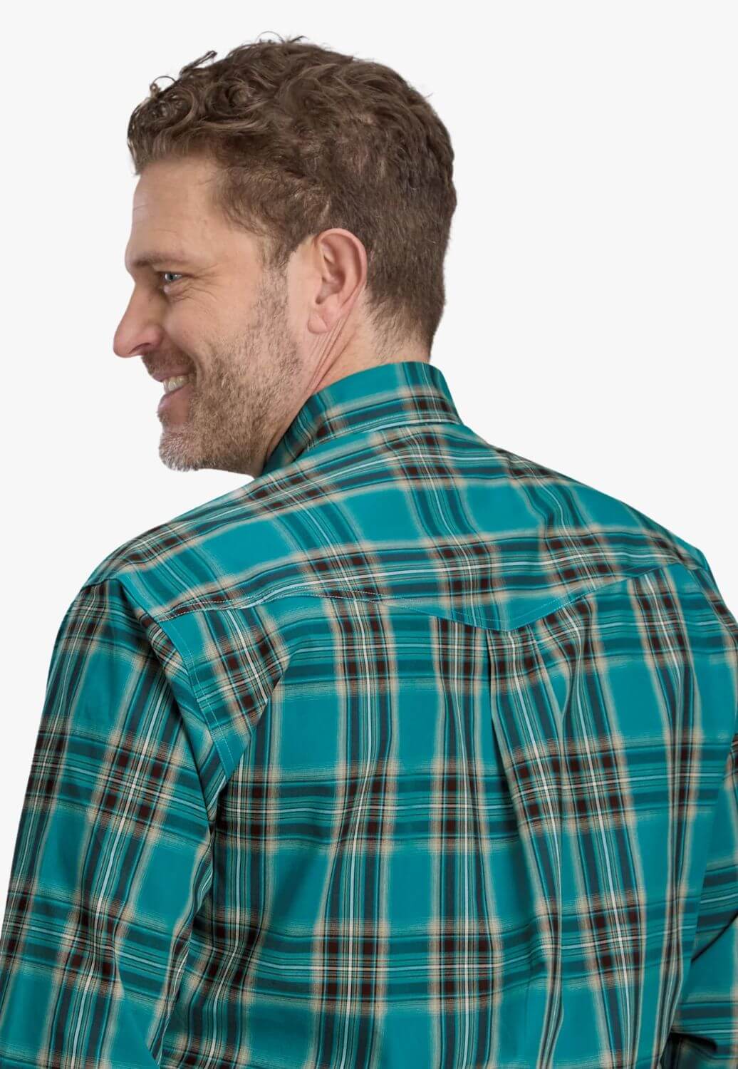 Roper Mens Amarillo Collection Plaid Long Sleeve Shirt