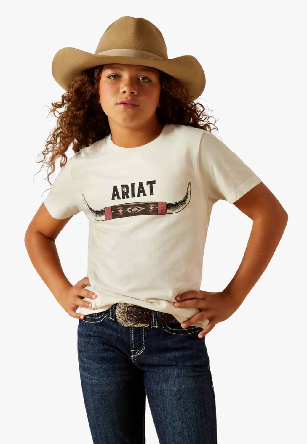 Ariat Girls Bull Horn T-Shirt