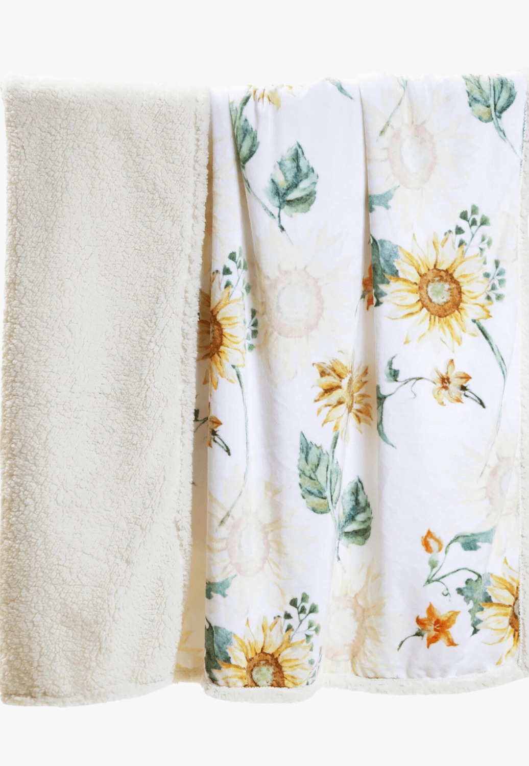 Carstens Sunflower Plush Sherpa Throw