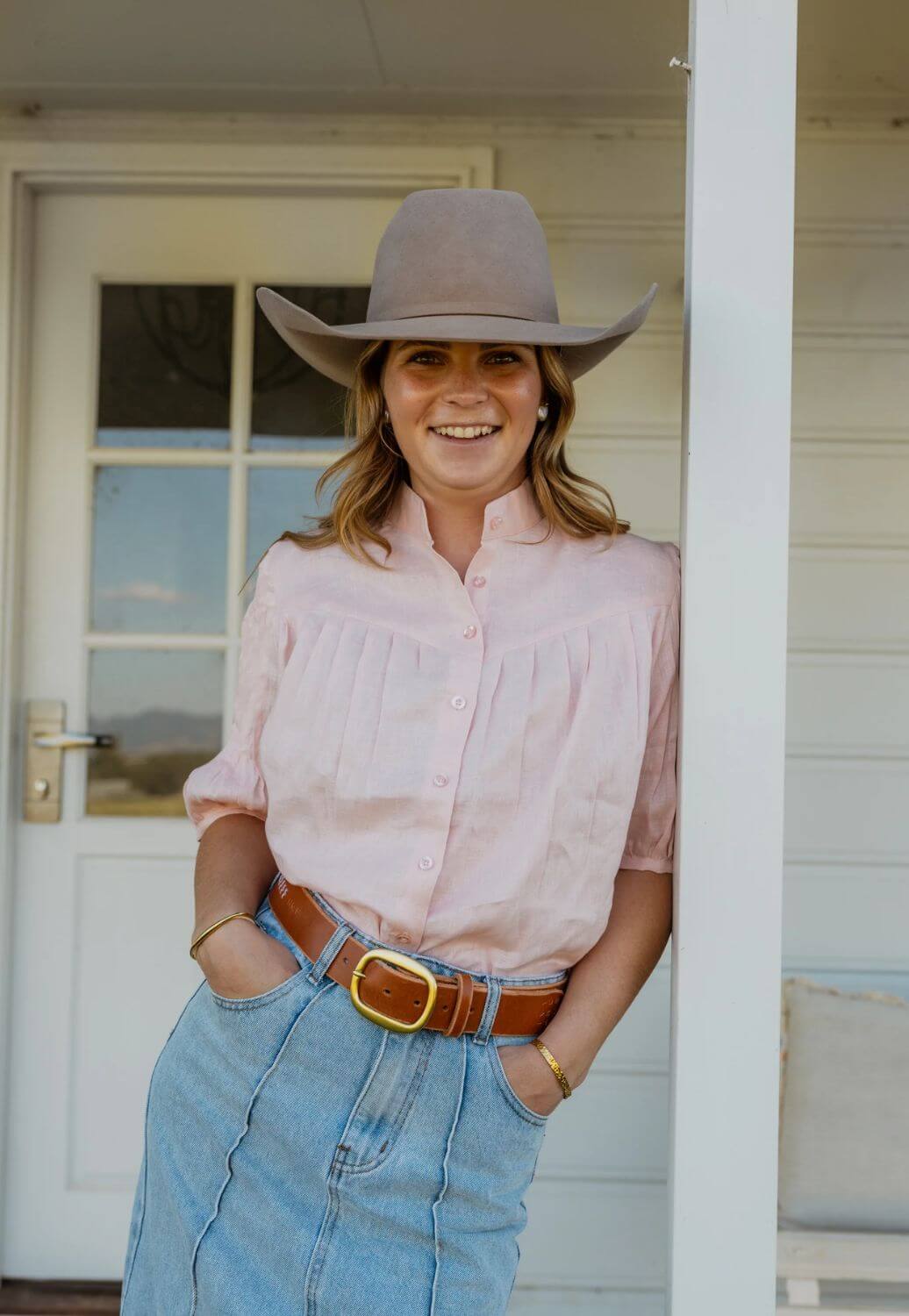 Black Colt Clothing Ava Linen Shirt