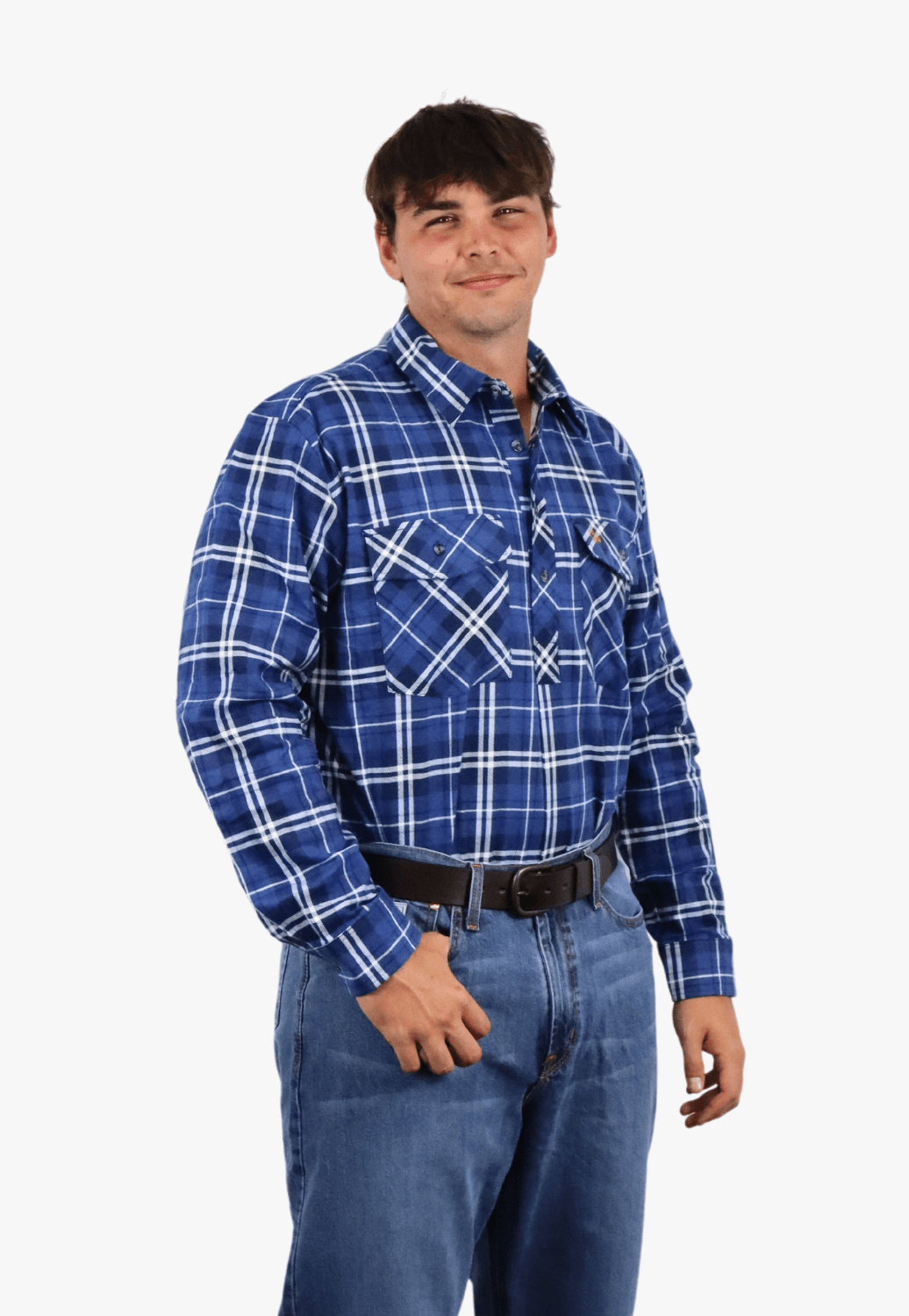 Swanndri Mens Egmont Closed Front Flannelette Shirt Twin Pack