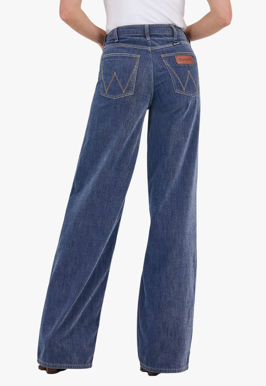Wrangler Womens Wide Leg Jeans