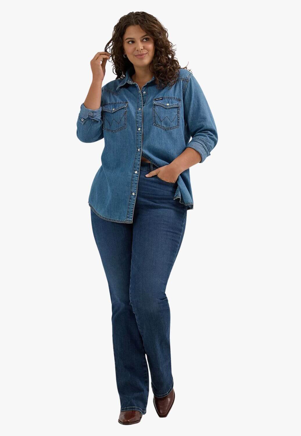 Wrangler Womens Bespoke Hi Rise Bootcut Jean