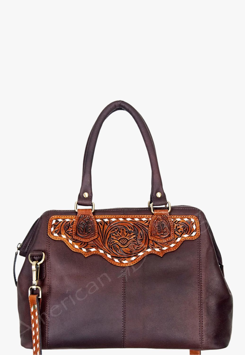 American Darling Hand Tooled Tote Bag