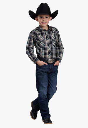 Roper Boys Karman Classic 55/45 Collection Long Sleeve Shirt